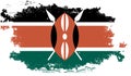 grunge kenya flag