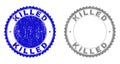 Grunge KILLED Scratched Stamp Seals