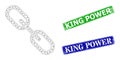 Grunge King Power Seals and Triangle Mesh Chain Icon