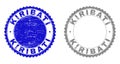 Grunge KIRIBATI Scratched Stamp Seals