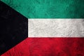 Grunge Kuwait flag. Kuwait flag with grunge texture. Royalty Free Stock Photo
