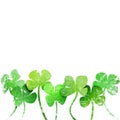 Grunge leaf clover Royalty Free Stock Photo