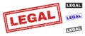 Grunge LEGAL Scratched Rectangle Stamp Seals