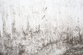 Grunge light gray texture of an old wall with black divorces, white surface with smudges, abstract background Royalty Free Stock Photo