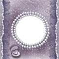 Grunge lilac card for invitation or congratulation Royalty Free Stock Photo