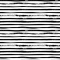 Grunge lines vector seamless pattern. Horizontal brush strokes, straight stripes or lines. Royalty Free Stock Photo