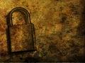 Grunge Lock Royalty Free Stock Photo