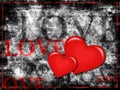 Grunge love Royalty Free Stock Photo