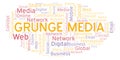 Grunge Media word cloud