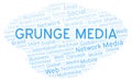 Grunge Media word cloud