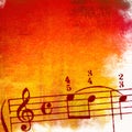 Grunge melody textures and backgrounds Royalty Free Stock Photo