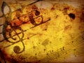 Grunge melody textures and backgrounds Royalty Free Stock Photo