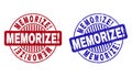 Grunge MEMORIZE! Textured Round Stamps