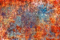 Grunge metal coroded texture. Old rusty metal plate Royalty Free Stock Photo