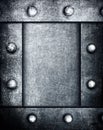 Grunge metal frame background