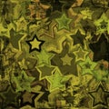 Grunge military stars