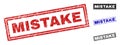 Grunge MISTAKE Textured Rectangle Stamp Seals Royalty Free Stock Photo