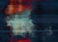Grunge monochrome digital glitch and distortion noise paranormal effect banner