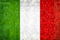 Grunge mosaic Flag of Italy