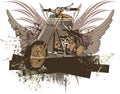 Grunge Motorcycle Background