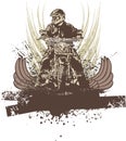 Grunge Motorcycle Background