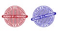Grunge MURDER OF A PRESIDENT Textured Round Stamp Seals Royalty Free Stock Photo