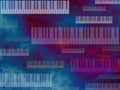 Grunge Music Dark Keyboard Background