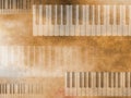 Grunge Music keyboard Background Royalty Free Stock Photo