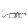 Grunge music trumpet instrument artistic melody