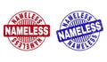 Grunge NAMELESS Textured Round Watermarks