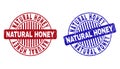 Grunge NATURAL HONEY Textured Round Stamps