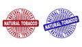 Grunge NATURAL TOBACCO Textured Round Stamps