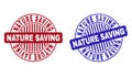 Grunge NATURE SAVING Textured Round Stamps