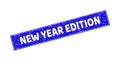 Grunge NEW YEAR EDITION Scratched Rectangle Stamp Seal Royalty Free Stock Photo