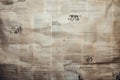 Grunge news paper texture. Abstract background for design and ideas