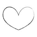 Grunge nice heart shape love symbol