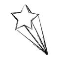 Grunge nice shooting star art design