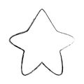 Grunge nice star art shape design