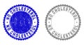 Grunge NO CHOLESTEROL Textured Stamp Seals