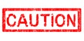 Grunge Office Stamp - CAUTION Royalty Free Stock Photo