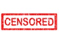 Grunge Office Stamp - CENSORED Royalty Free Stock Photo