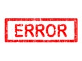 Grunge Office Stamp - ERROR Royalty Free Stock Photo