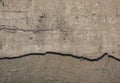 Grunge old cracked cement wall, damaged wall Royalty Free Stock Photo