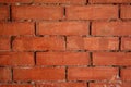 Grunge old cracked ochre brick wall background