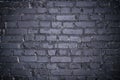 Grunge dark gray brick wall as background. Royalty Free Stock Photo