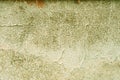 Grunge old painted wall of the house green color toned. Abstract background Royalty Free Stock Photo