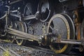 Grunge old steam locomotive