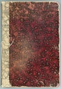 Grunge old vintage retro red brown book cover textile cloth paper texture background text or image Royalty Free Stock Photo