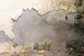 Grunge old yellow paint cement wall Royalty Free Stock Photo