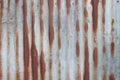 Grunge and old zinc sheet wall, Surface and texture Royalty Free Stock Photo